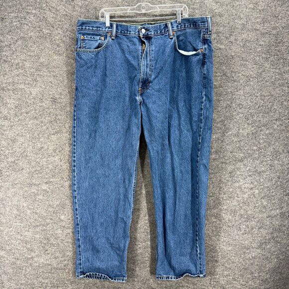 Levi's Other - Levi's Jeans Men 46*32 Blue Denim Medium Wash High Rise 550 Straight Pockets